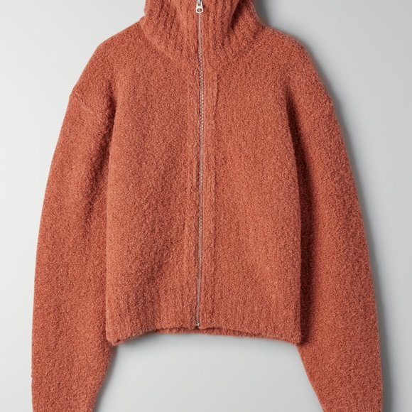 Aritzia Wilfred Free Cropped Zip-up Sweater - Picture 3 of 3